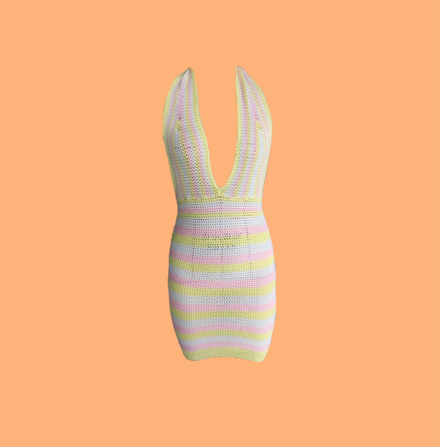 Pastel Mini Crochet Dress