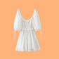 White Mini Flowy Dress