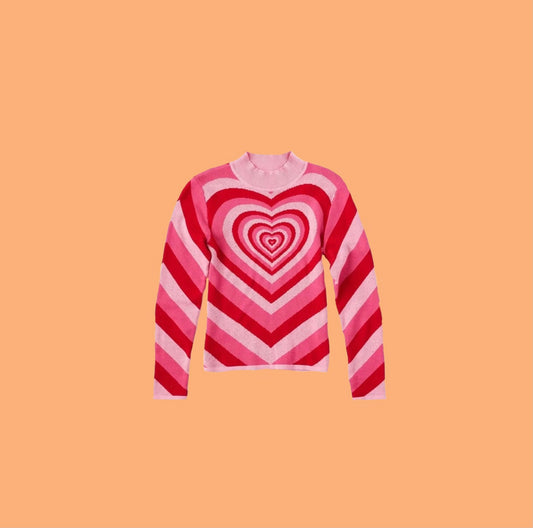 Pink Heart Jumper